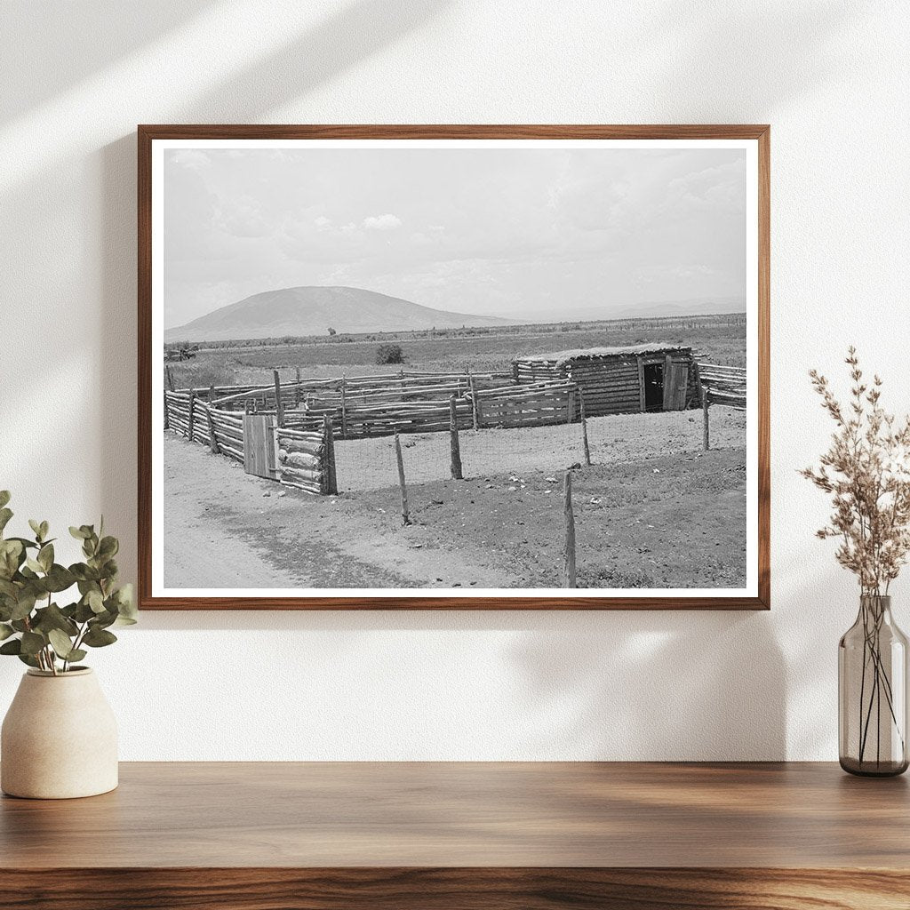 Costilla Horse Barn and Corral Taos County New Mexico 1940