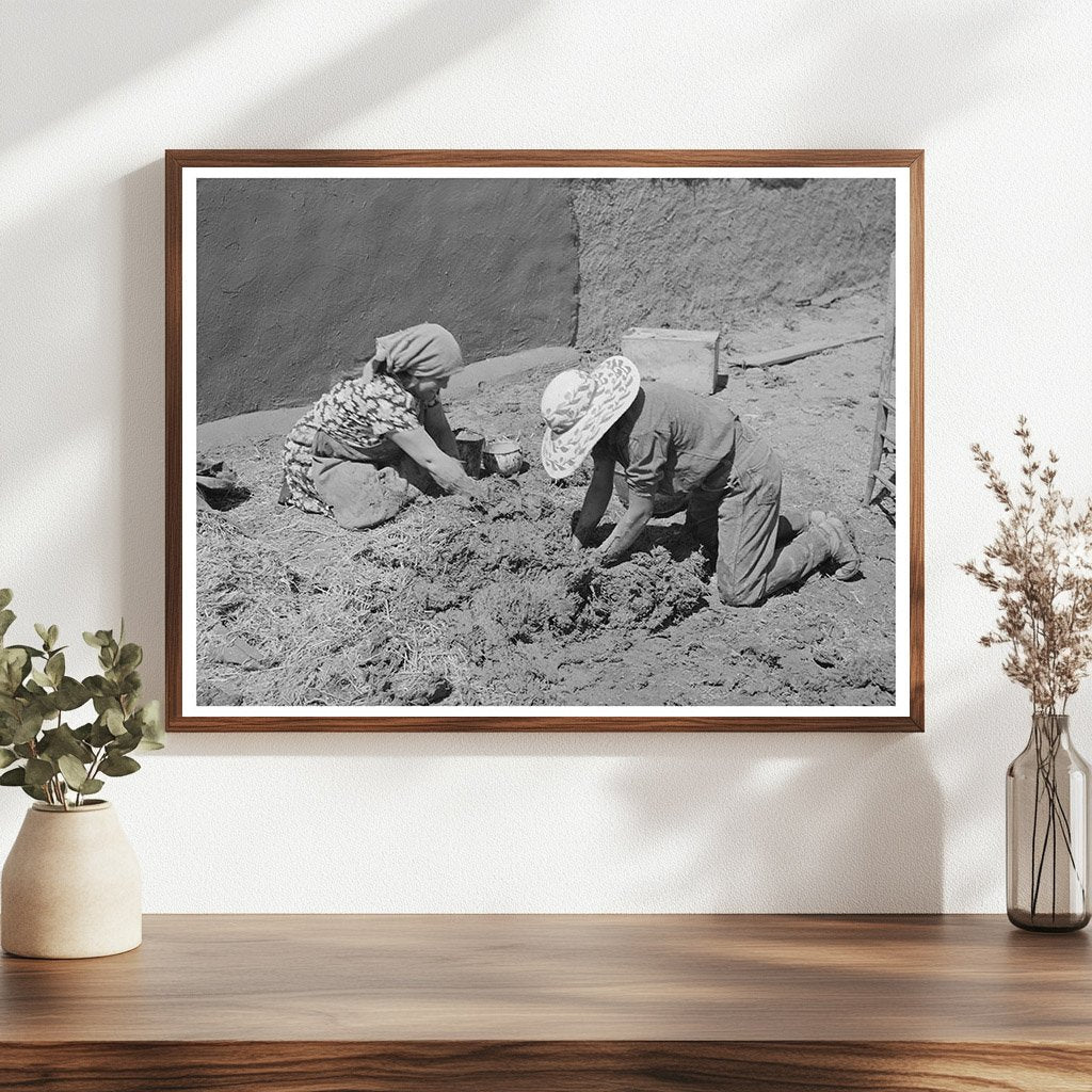 Chamisal New Mexico Straw and Mud Construction July 1940