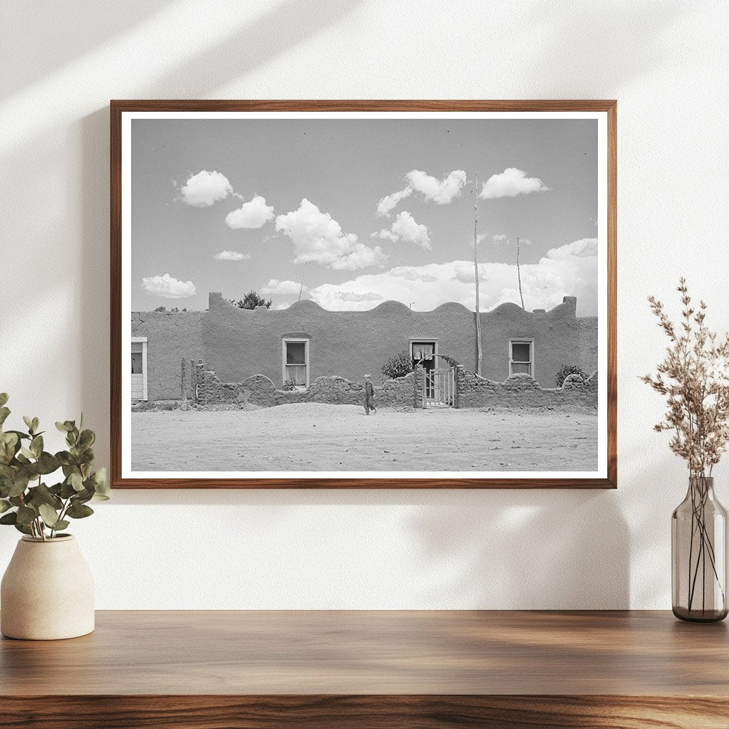 Adobe House in Costilla New Mexico July 1940