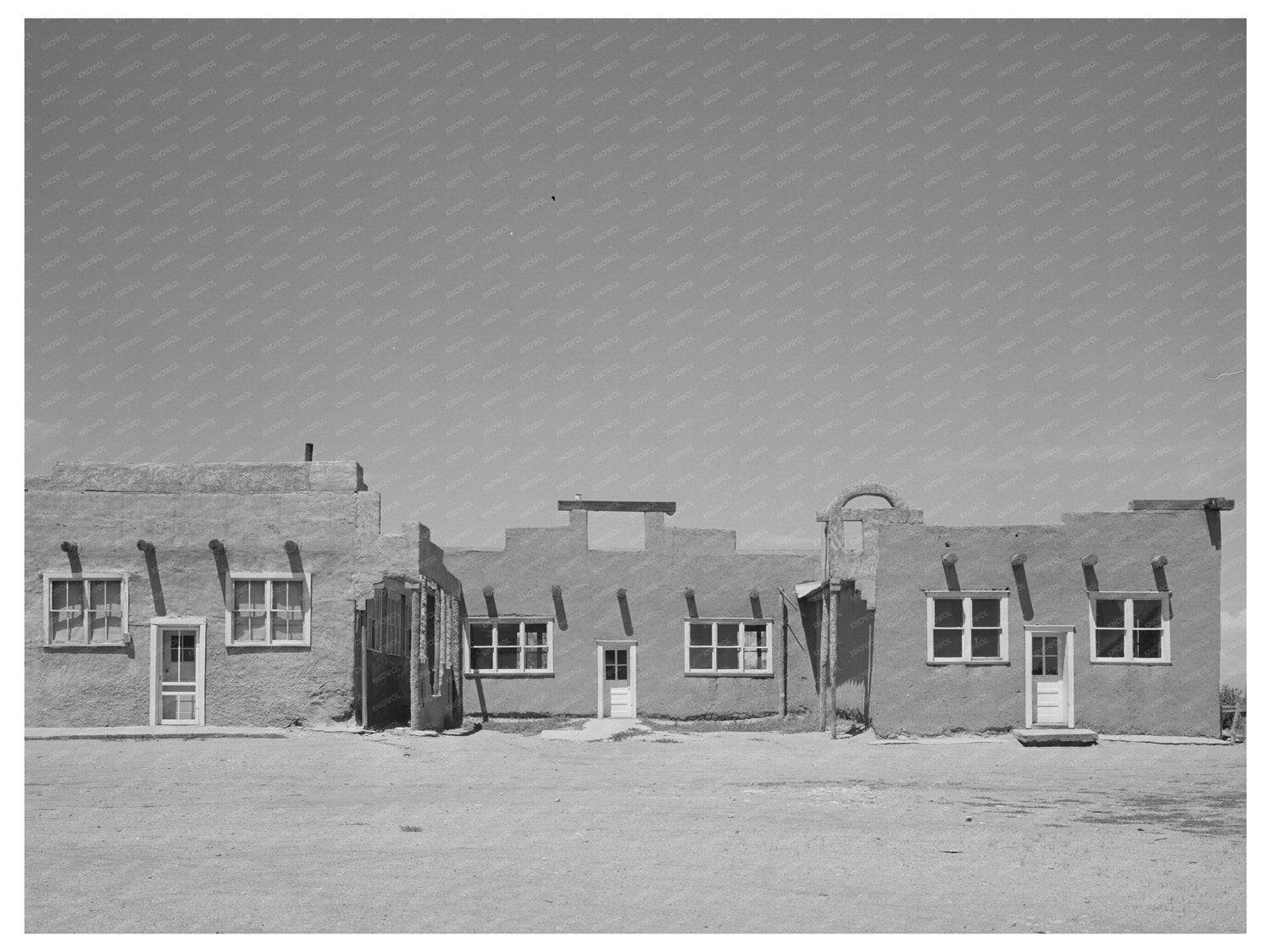 1940 Garcia Colorado Schoolhouse Vintage Photograph