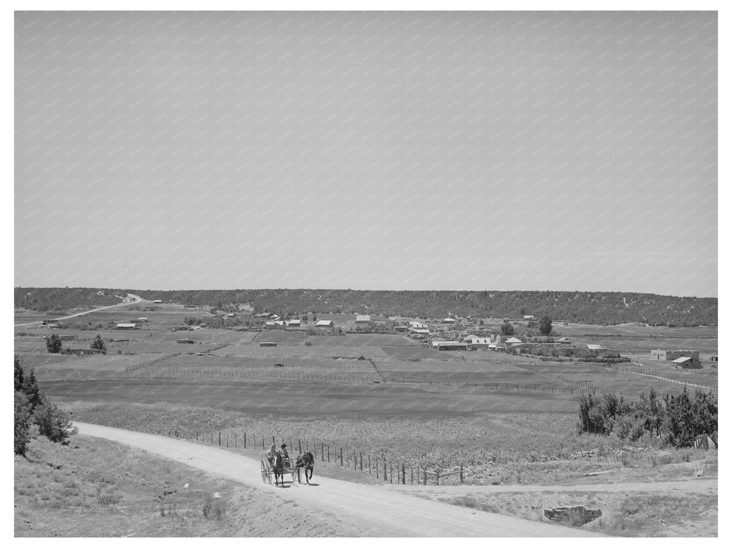 Chamisal New Mexico Rural Community July 1940