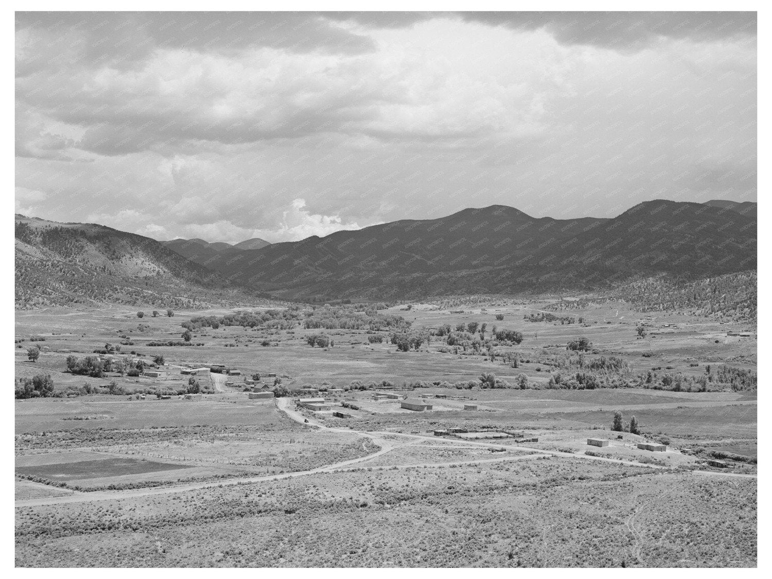Rio Costilla Valley Amalia New Mexico July 1940 Photo