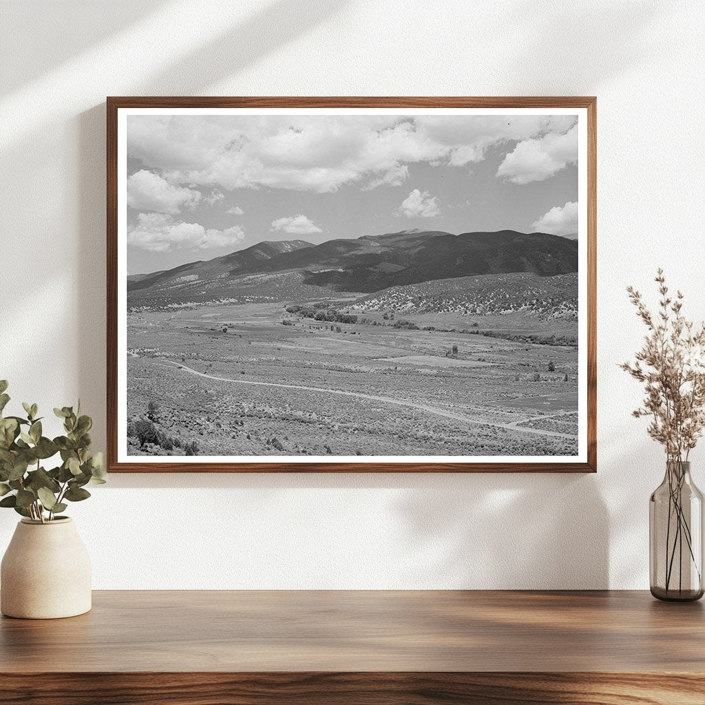 Rio Costilla Tributary with Farmland Amalia New Mexico 1940