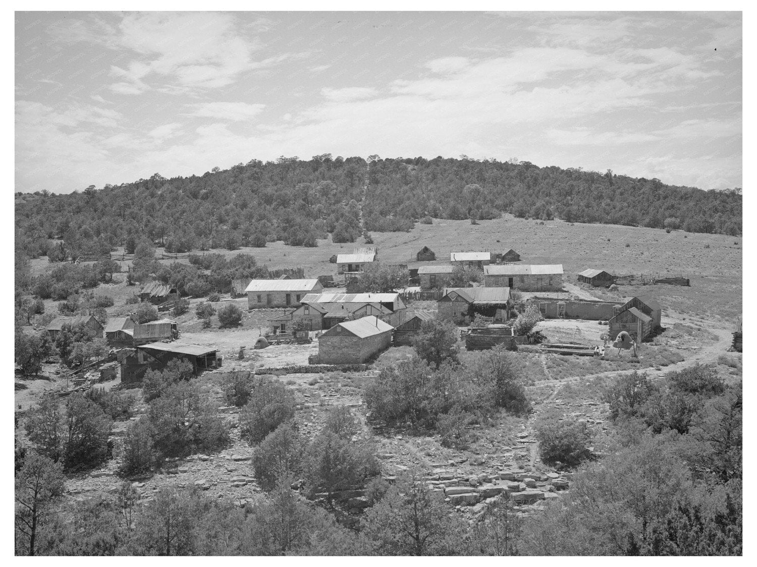 Vintage Photo of Escabosa New Mexico July 1940