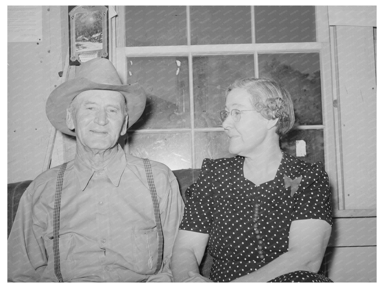 Postmaster and Wife in Pie Town New Mexico 1940