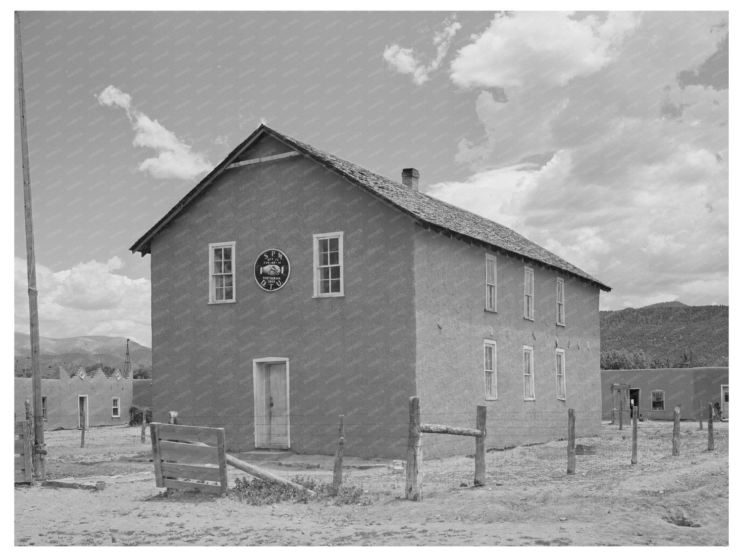 Lodge Building in Costilla New Mexico July 1940