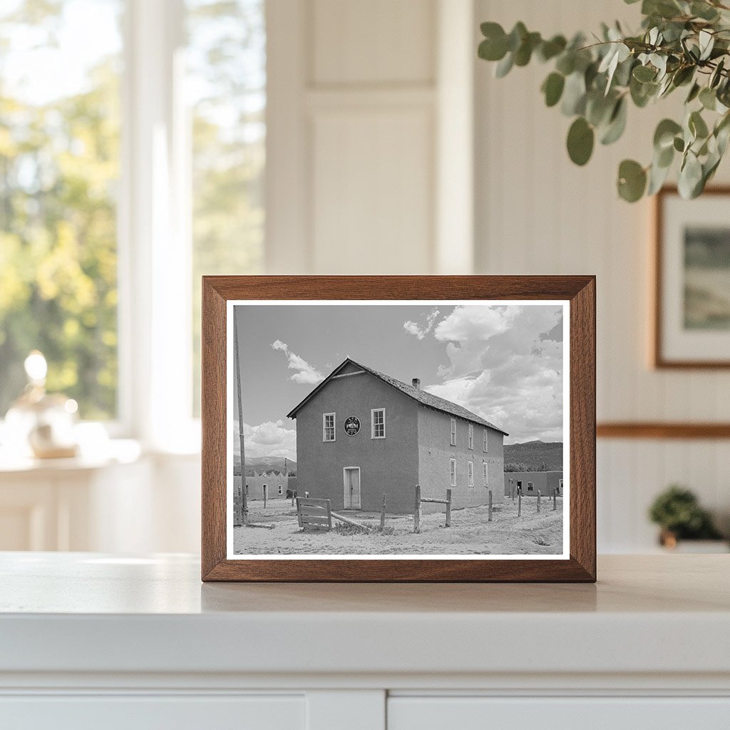Lodge Building in Costilla New Mexico July 1940