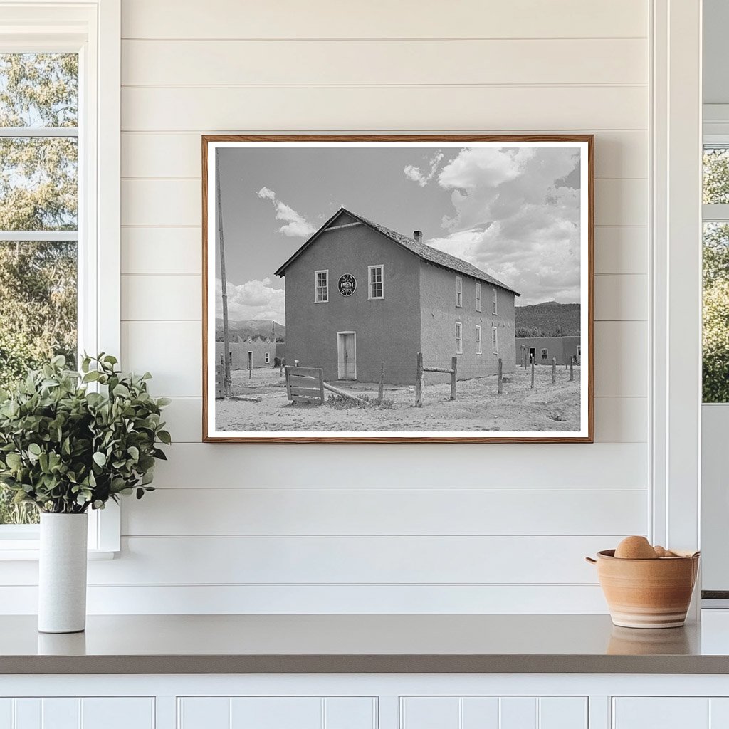 Lodge Building in Costilla New Mexico July 1940