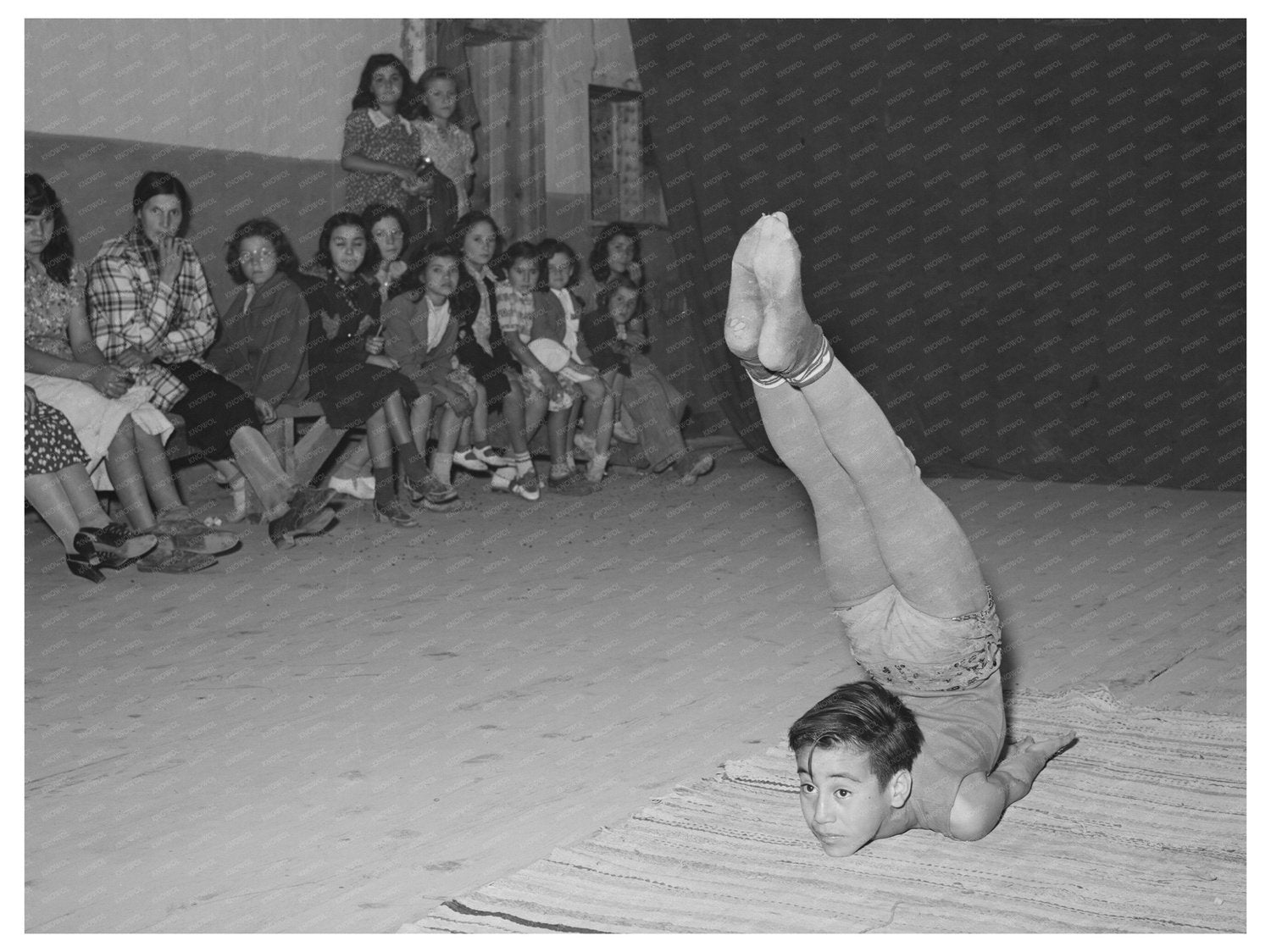 Spanish-American Acrobat Performance July 1940 Penasco NM
