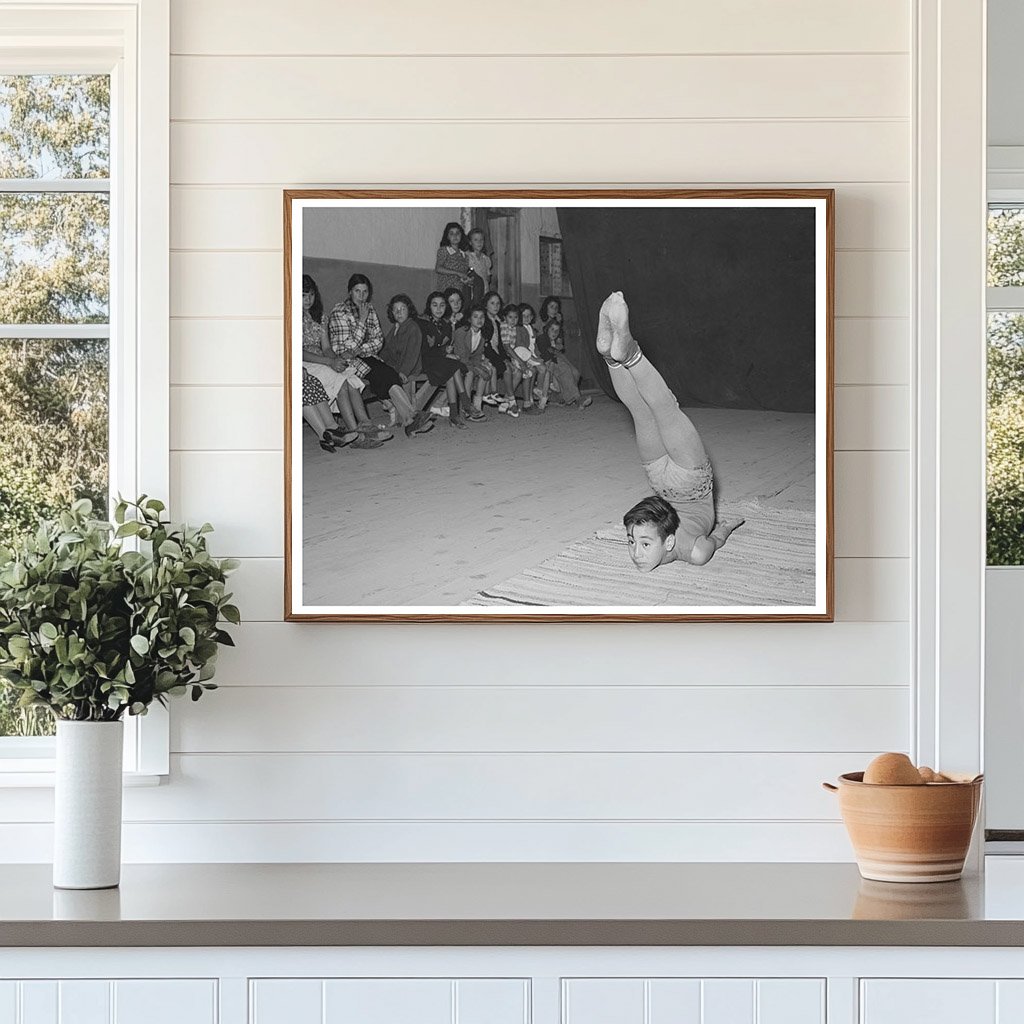 Spanish-American Acrobat Performance July 1940 Penasco NM