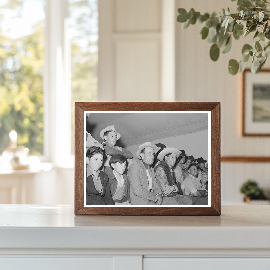 Spanish-Americans at Traveling Show in Penasco 1940