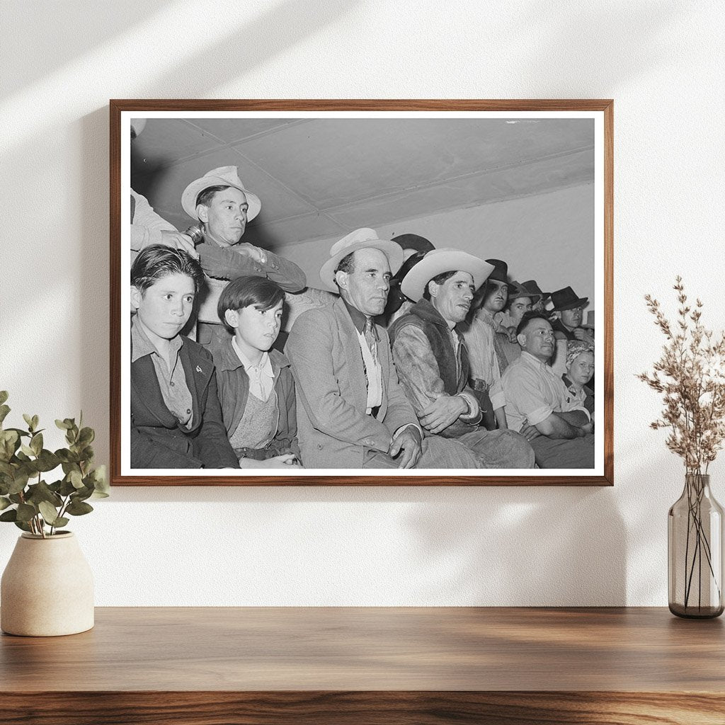 Spanish-Americans at Traveling Show in Penasco 1940