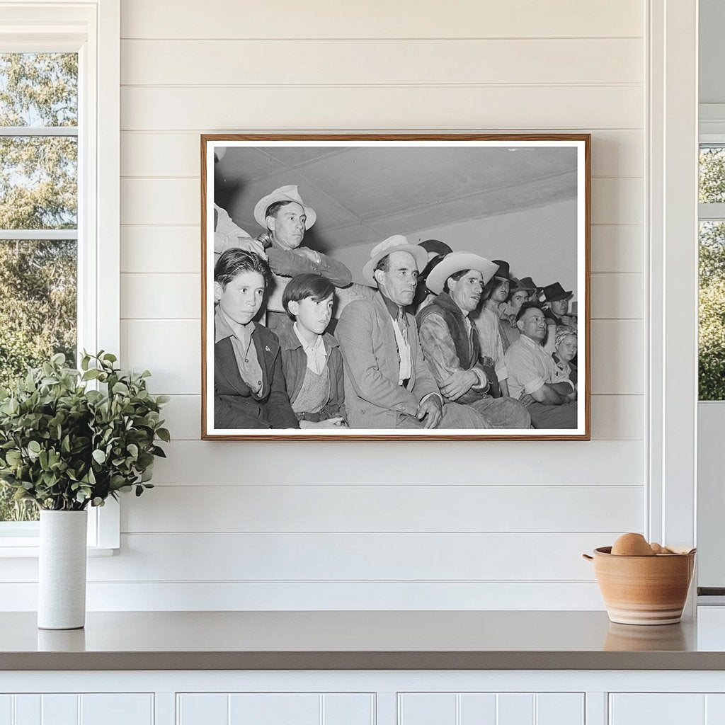 Spanish-Americans at Traveling Show in Penasco 1940