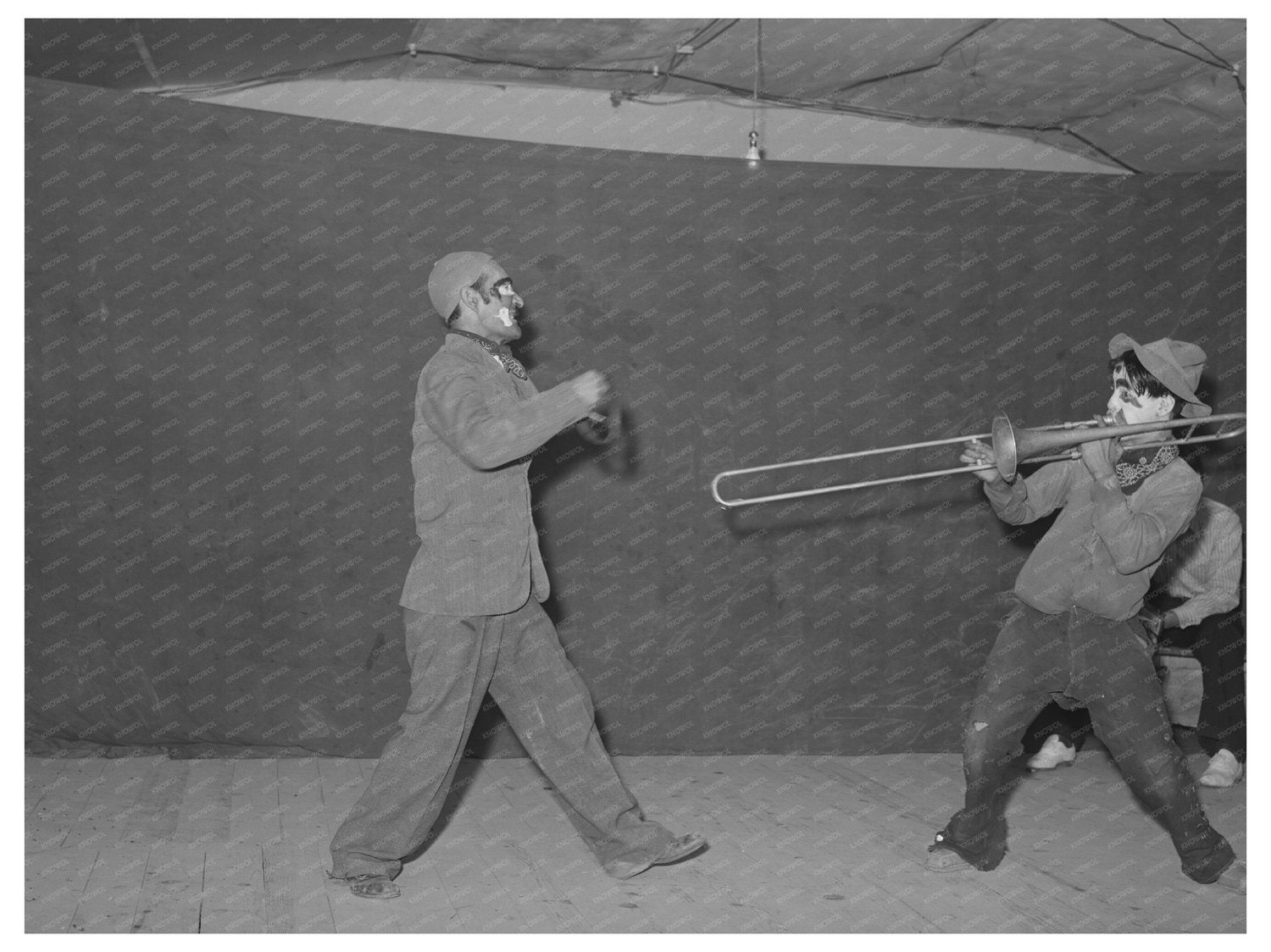 Spanish-American Clowns Performing in New Mexico 1940