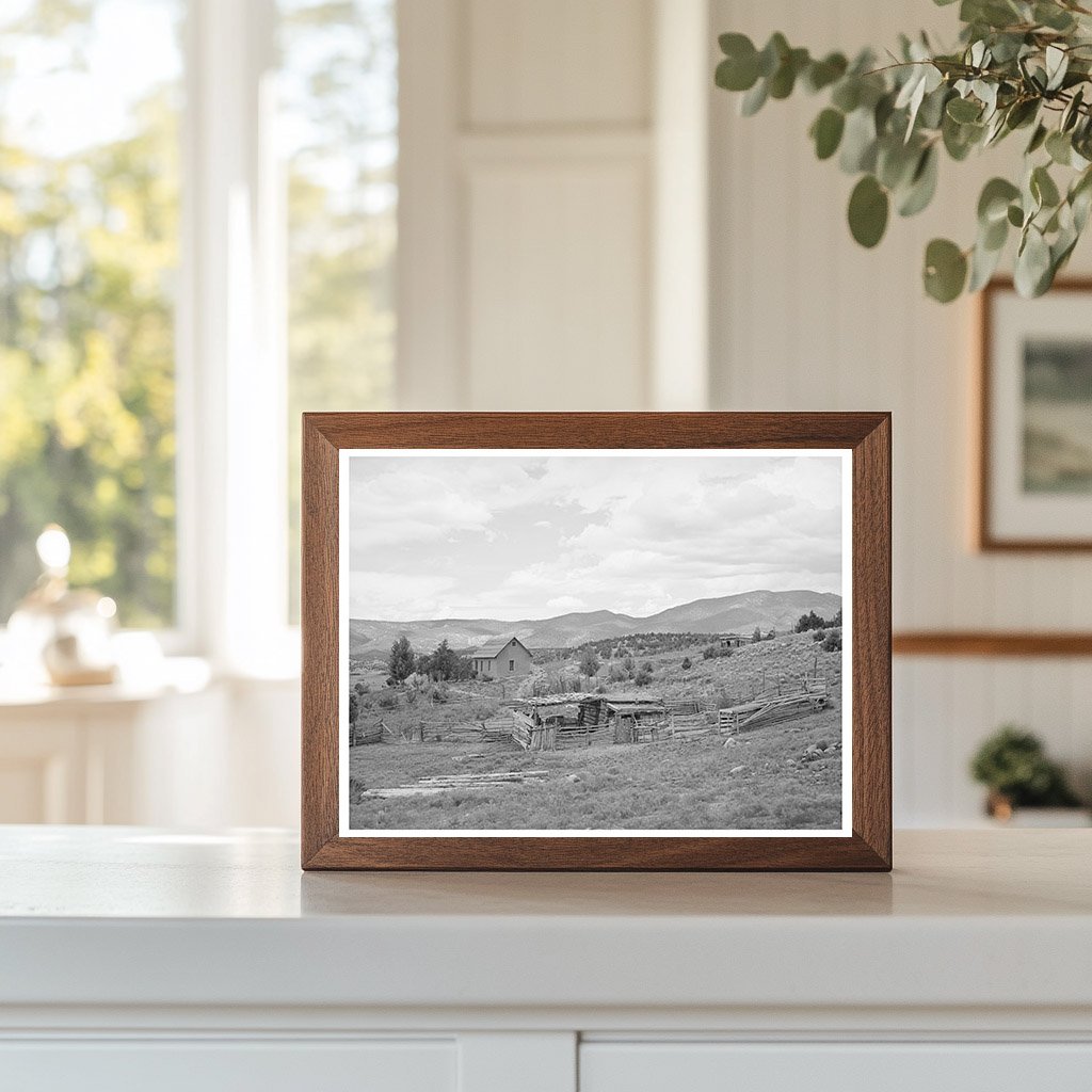 Spanish-American Farmstead in Chamisal New Mexico 1940