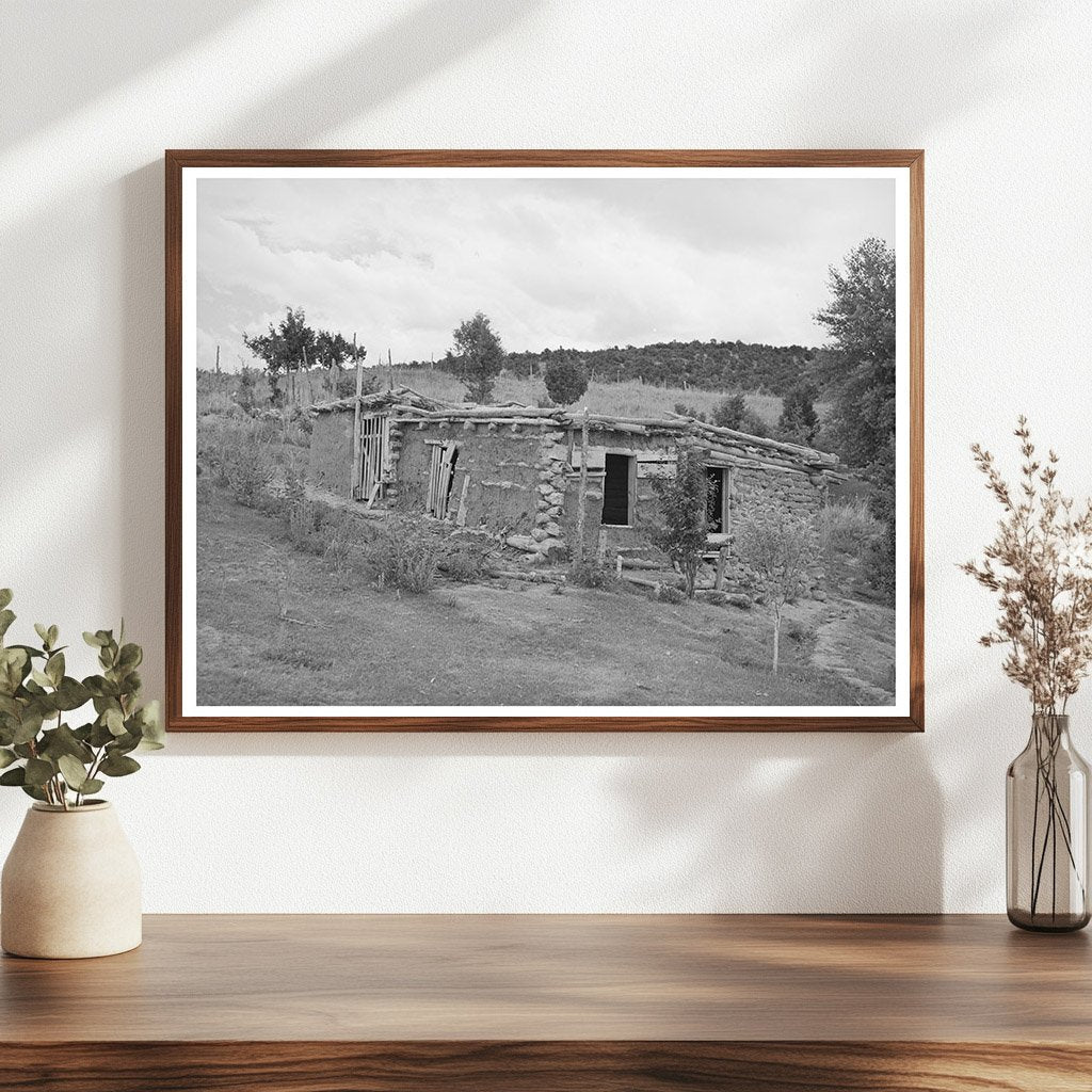 Spanish-American Farmers Barn and Coop Chamisal NM 1940
