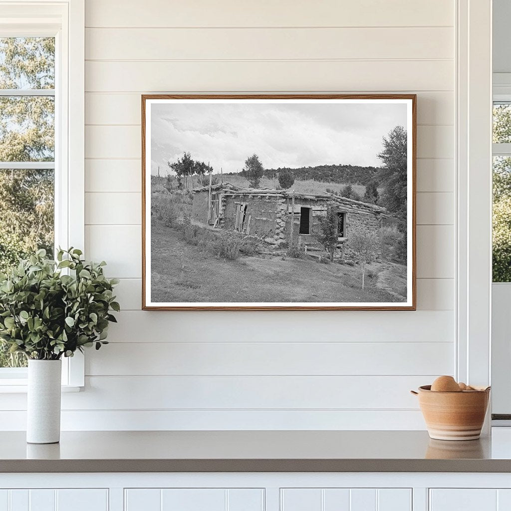 Spanish-American Farmers Barn and Coop Chamisal NM 1940