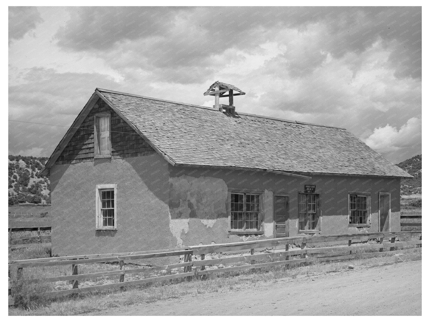 Vintage Schoolhouse in Penasco New Mexico 1940
