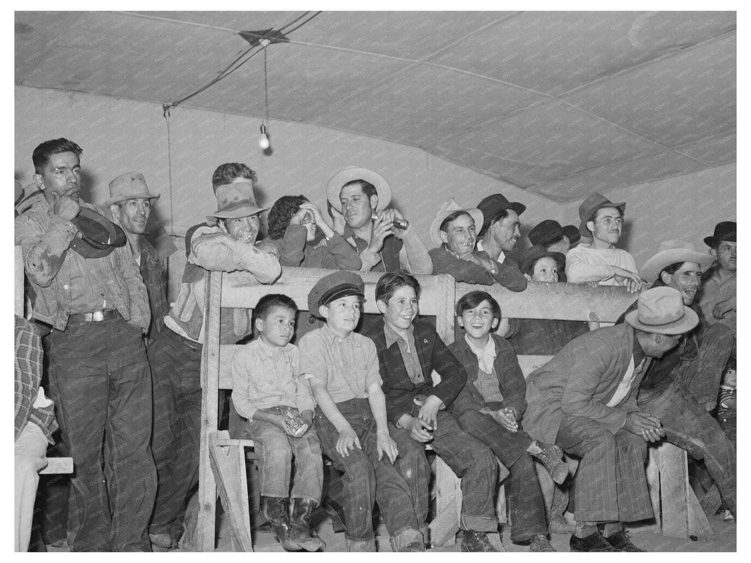Spanish-Americans at Traveling Show Penasco New Mexico 1940