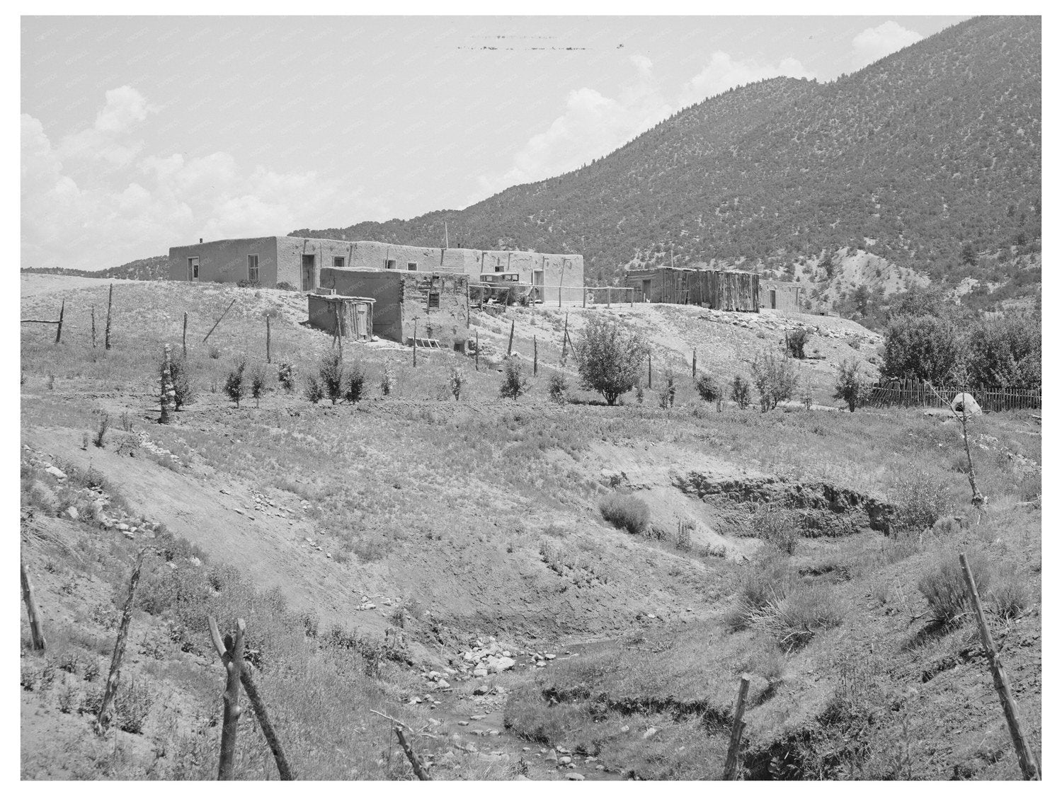 Spanish-American Farmstead in Amalia New Mexico 1940
