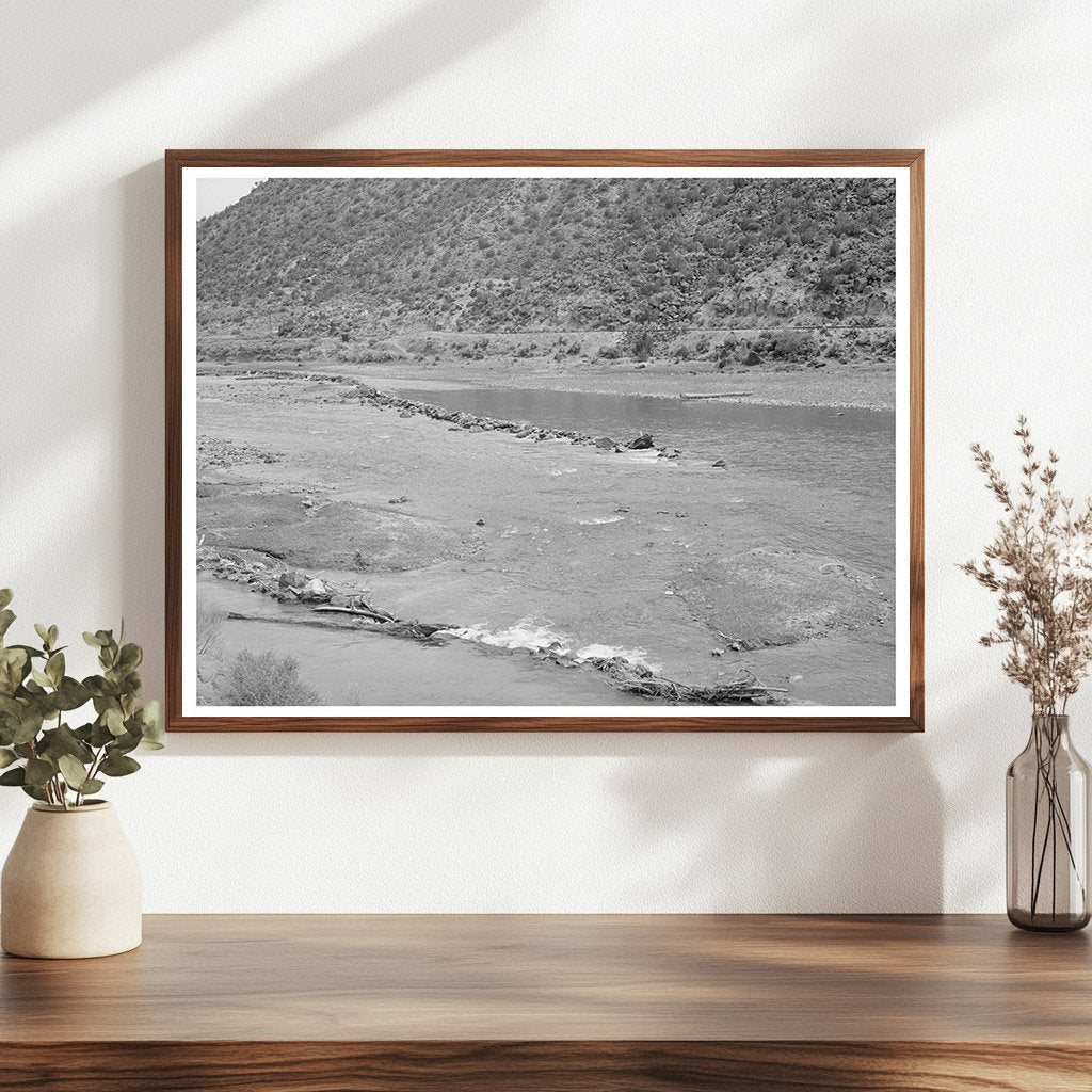 Rio Grande Diversion Dam Taos County New Mexico 1940