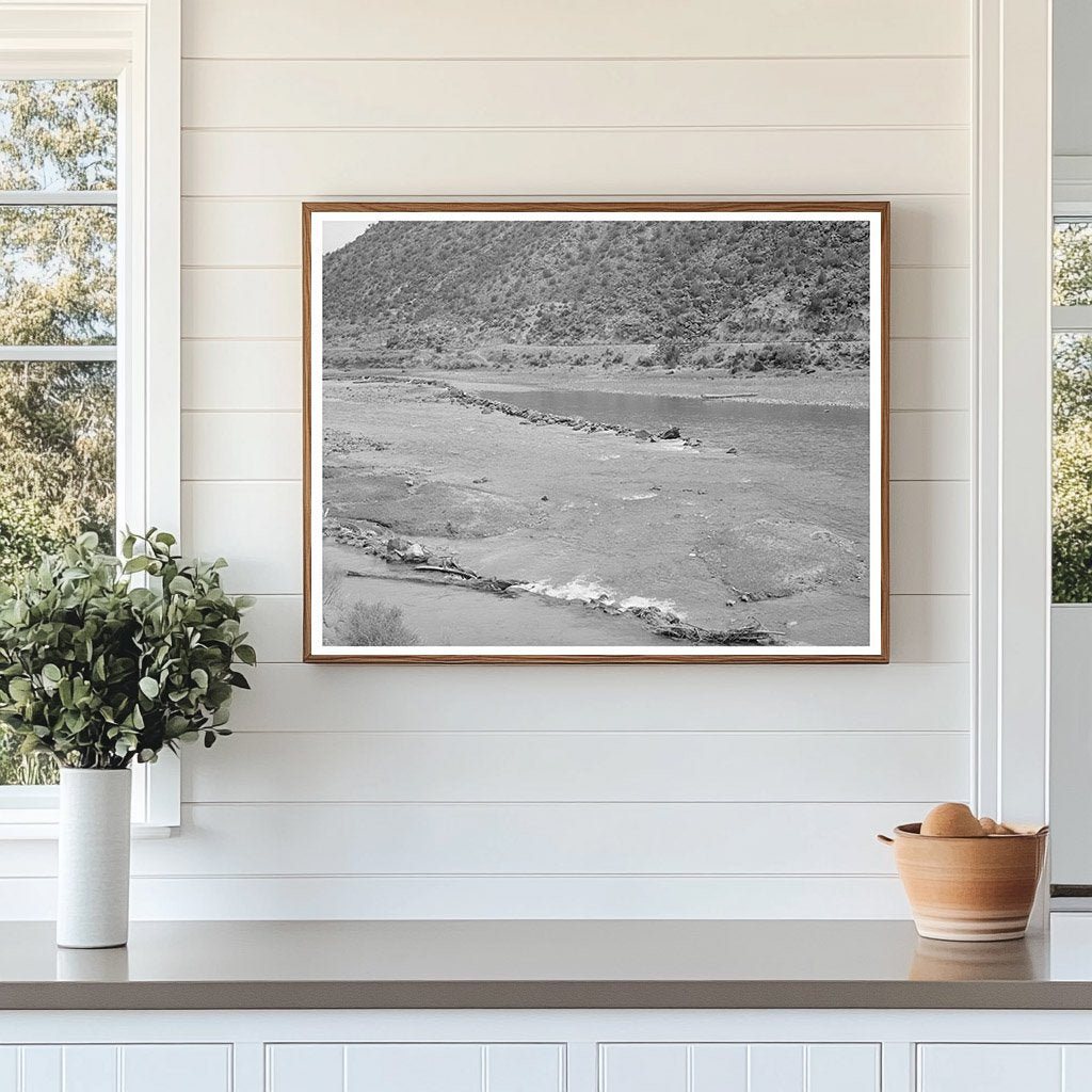 Rio Grande Diversion Dam Taos County New Mexico 1940
