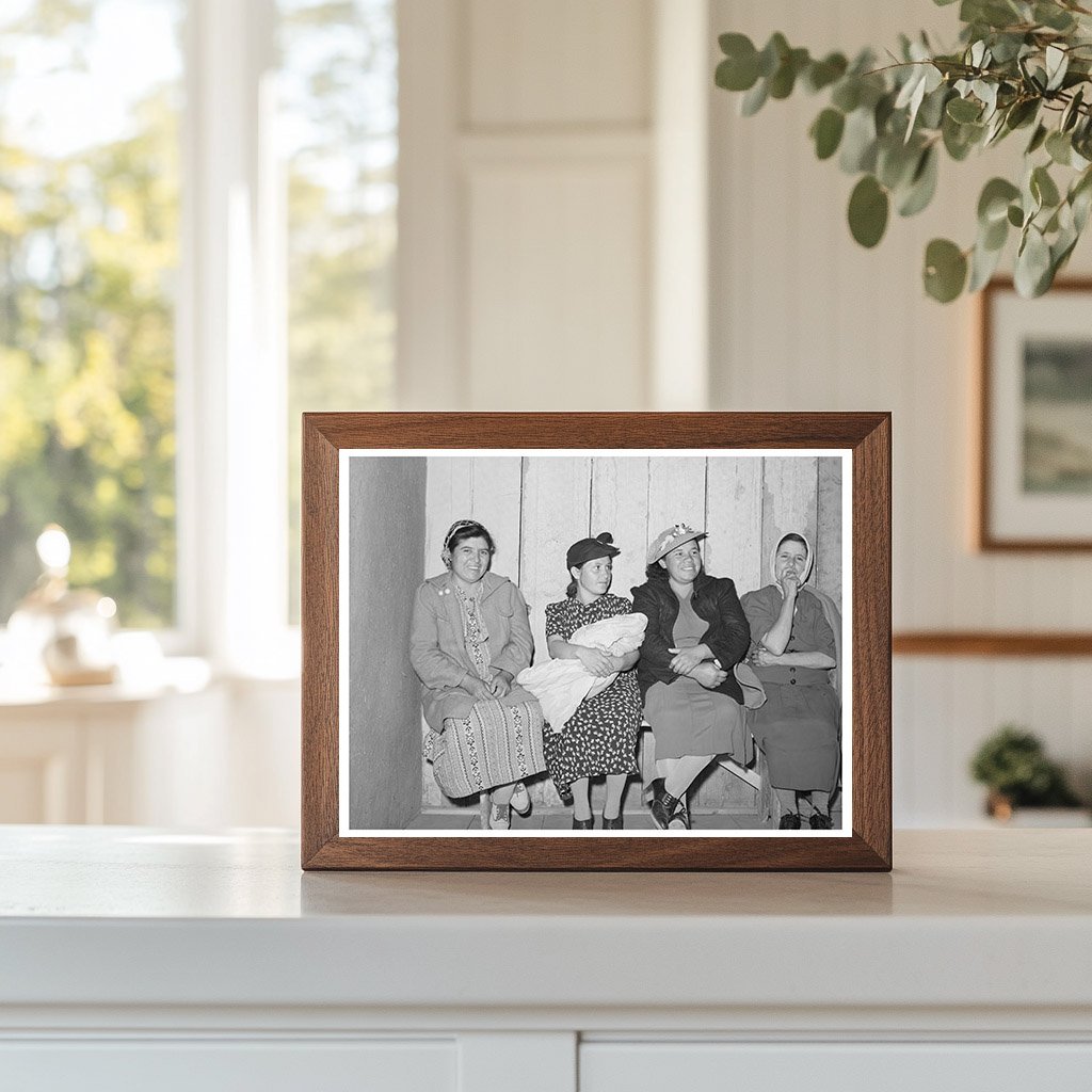 Spanish-American Women at Traveling Clinic Chamisal 1940
