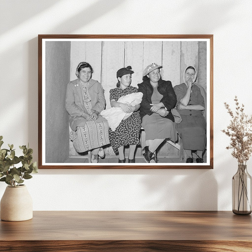 Spanish-American Women at Traveling Clinic Chamisal 1940