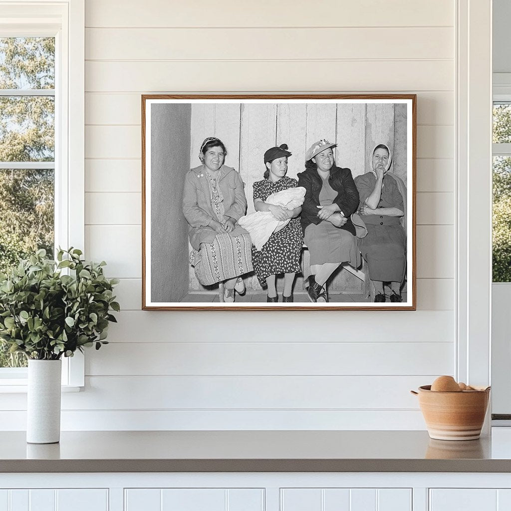 Spanish-American Women at Traveling Clinic Chamisal 1940