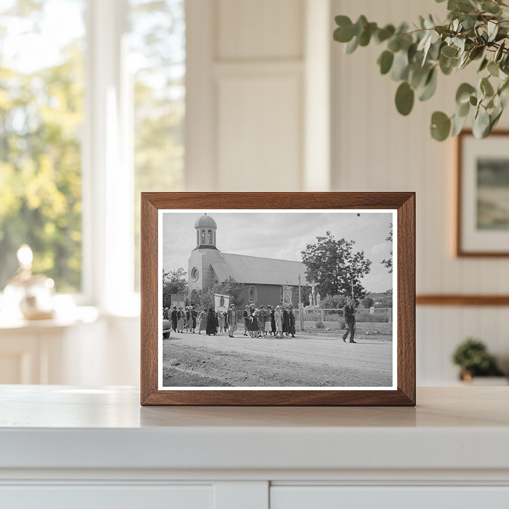 Spanish-American Catholic Procession Penasco New Mexico 1940