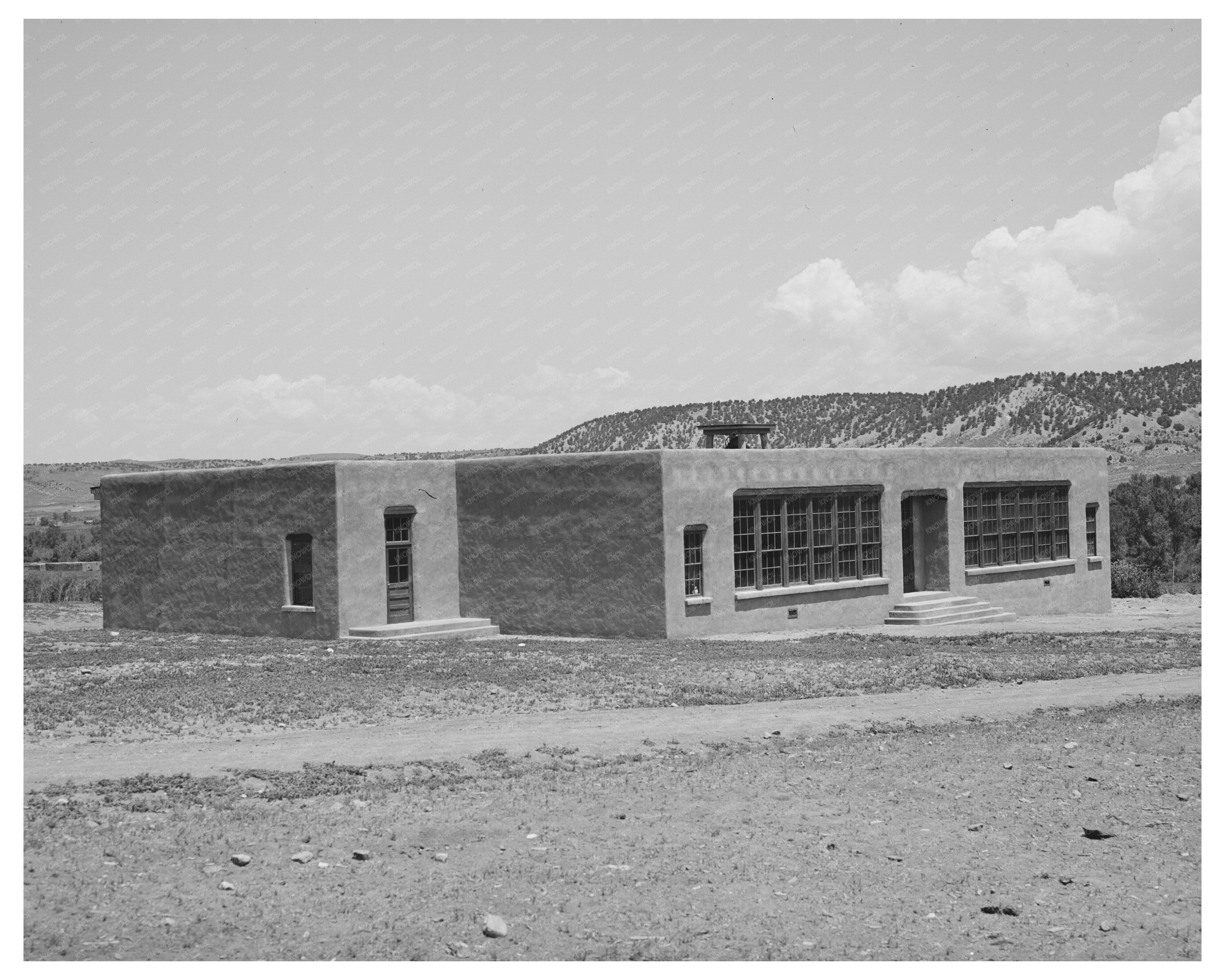 Vintage Schoolhouse in Amalia New Mexico 1940