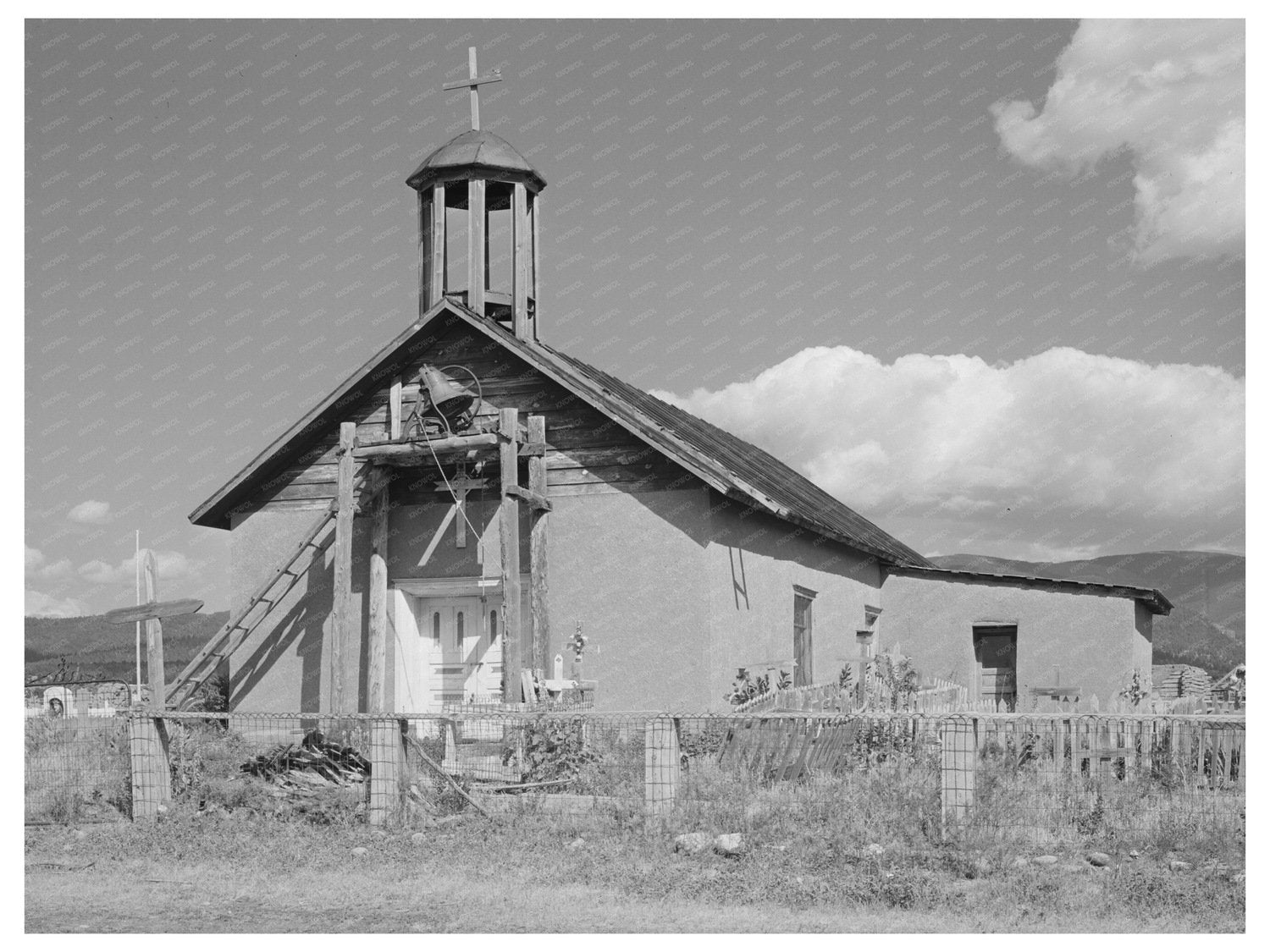 Llano de San Juan Catholic Church New Mexico 1940