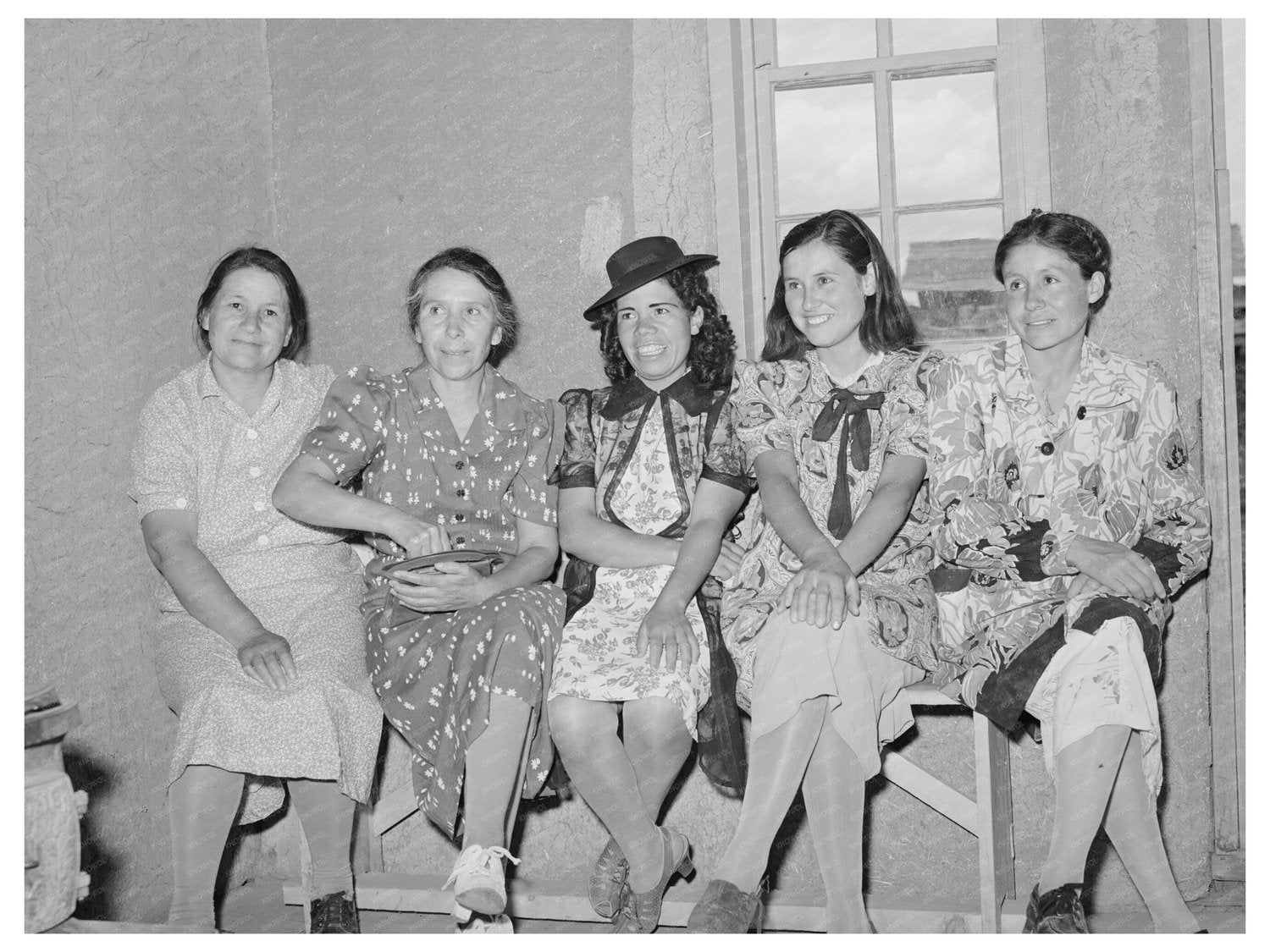 Spanish-American Women at 1940 Traveling Clinic New Mexico