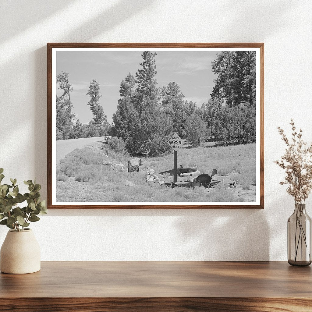 Highway Accident Marker Bernalillo County New Mexico 1940