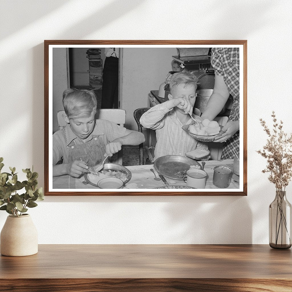 Vintage Family Dinner in Box Elder County Utah 1940