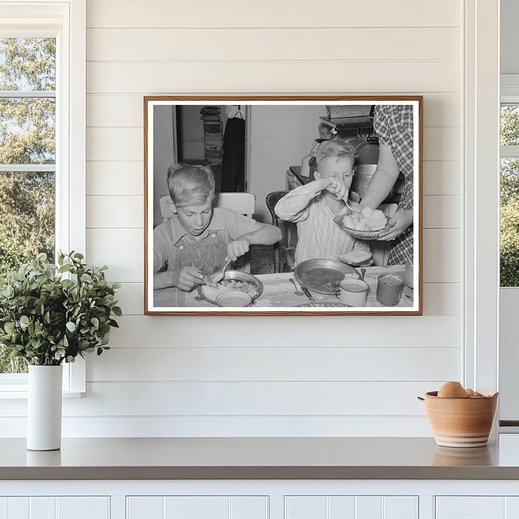 Vintage Family Dinner in Box Elder County Utah 1940