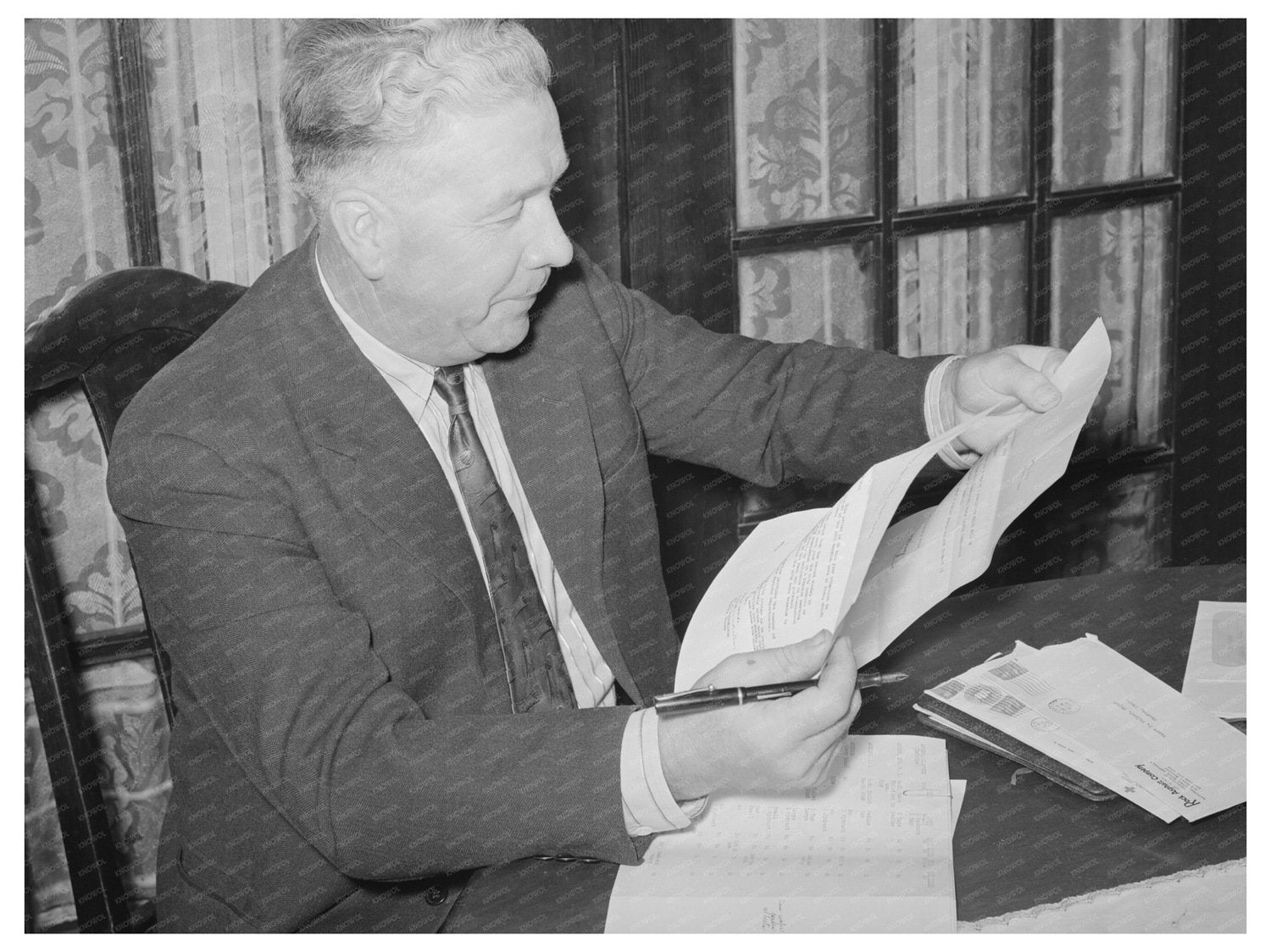 Mendon Utah Mayor Vintage Photo August 1940