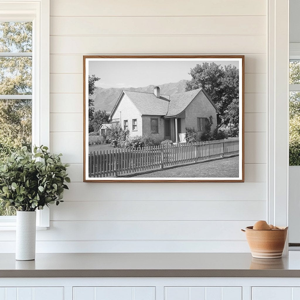 Mormon Family Home in Mendon Utah August 1940