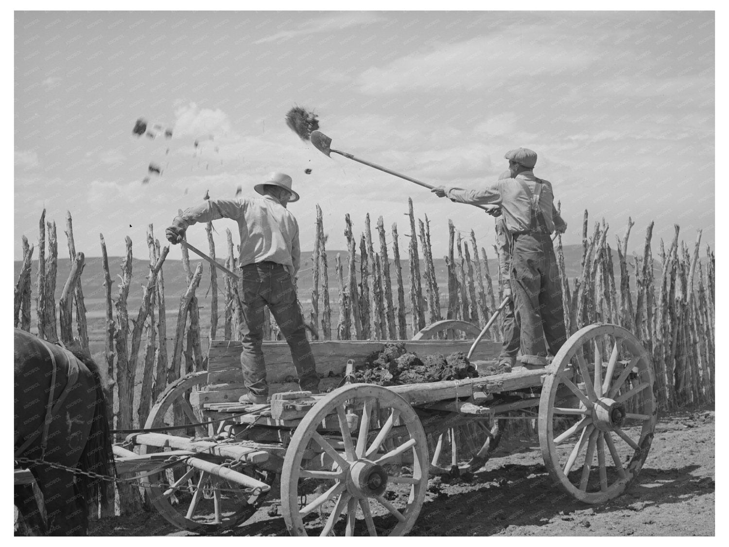 Vintage 1940 Agricultural Scene in Box Elder County Utah