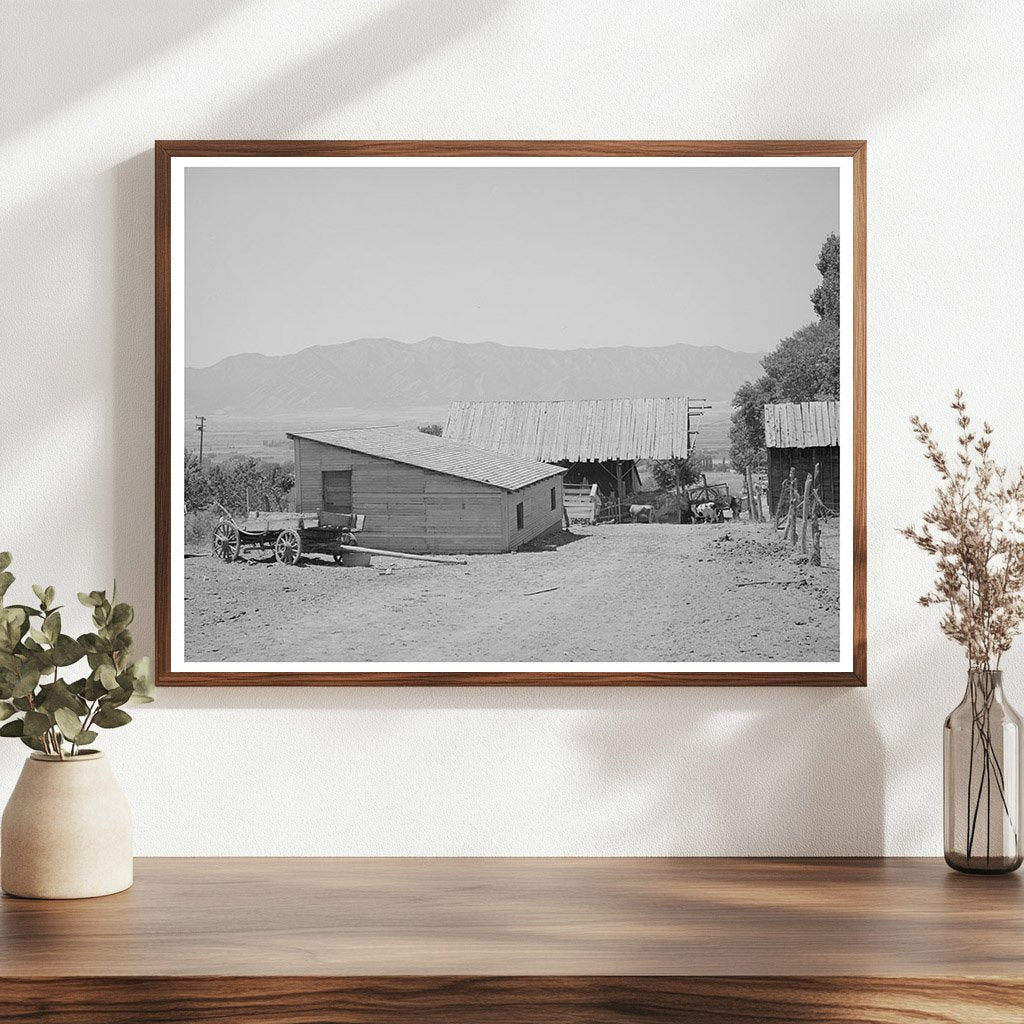 Mormon Farmer Barns Cache County Utah August 1940