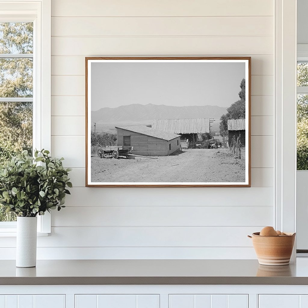 Mormon Farmer Barns Cache County Utah August 1940