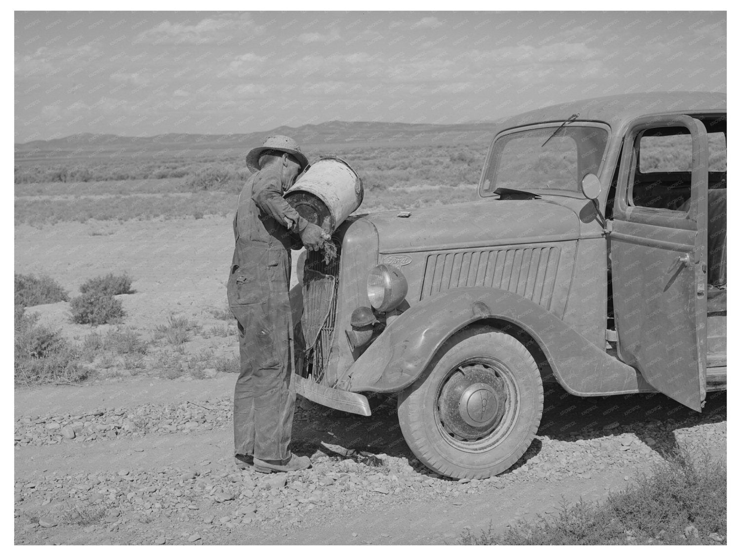 Box Elder County Utah Rural Scene August 1940 Image