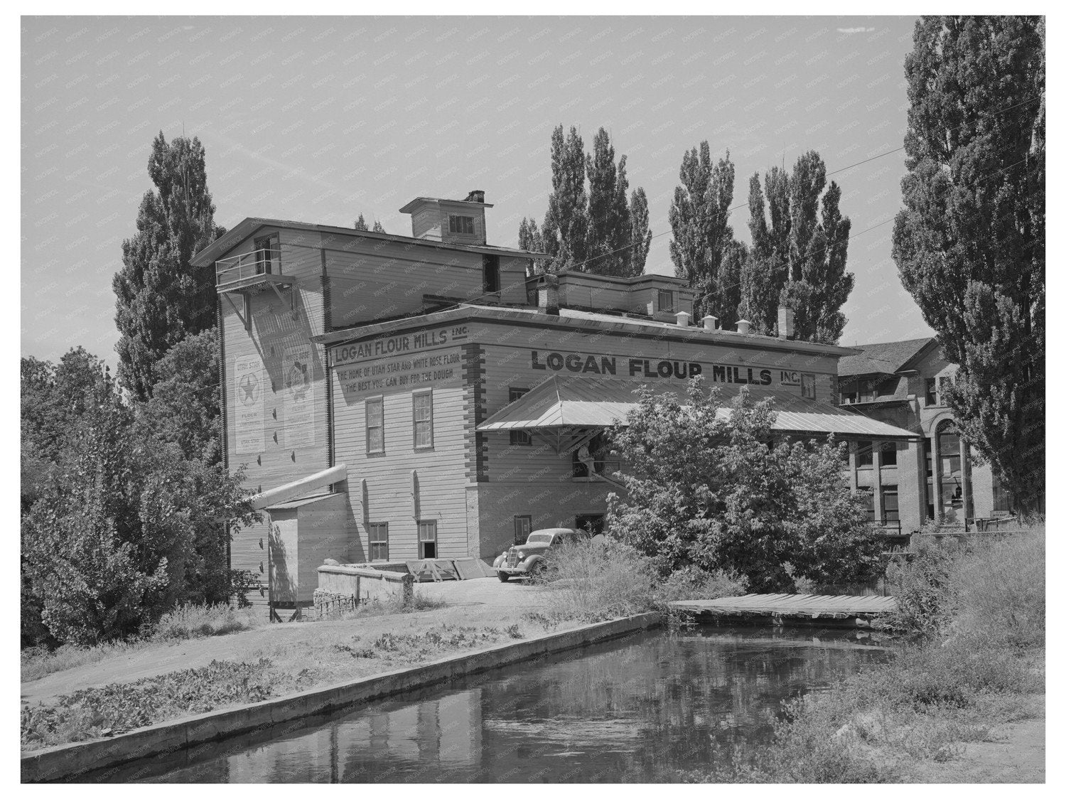 Logan Flour Mill Historic Image August 1940
