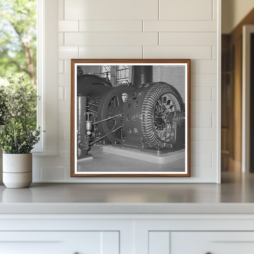 Water Turbine and Electric Generator Logan Utah 1940