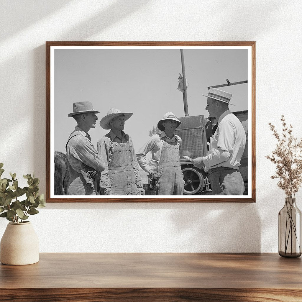 Thayne Discusses Agriculture with Ericson Brothers 1940