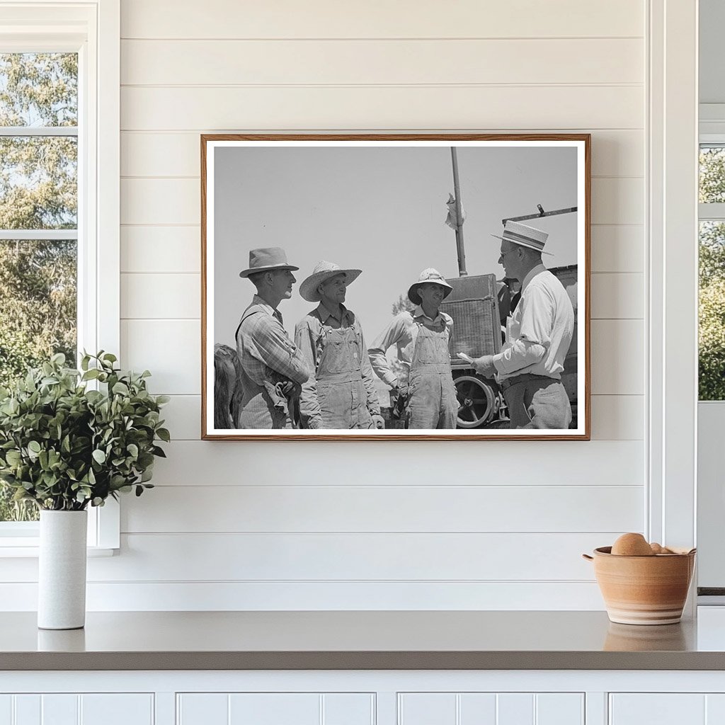 Thayne Discusses Agriculture with Ericson Brothers 1940