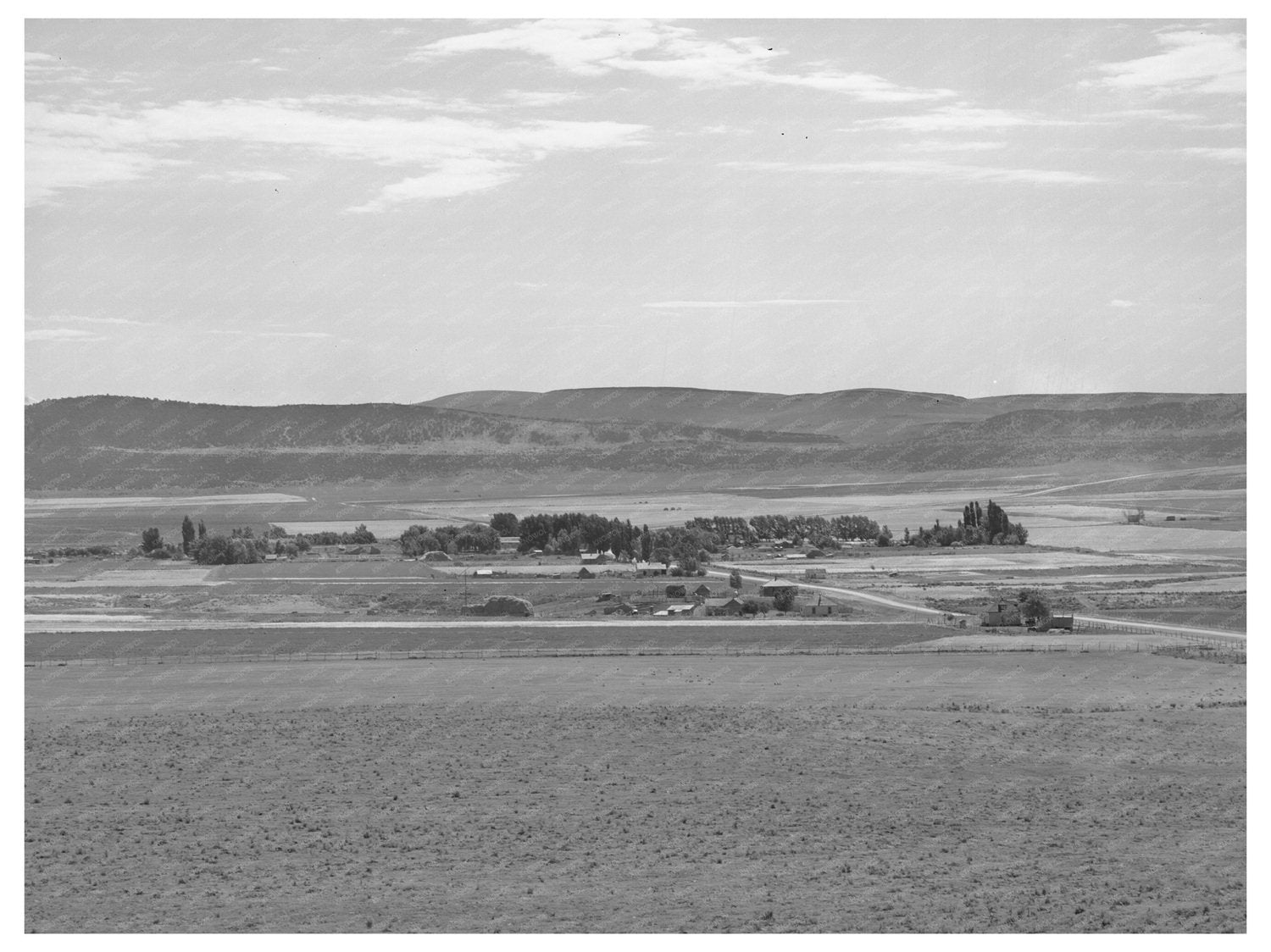 Mormon Settlement in Snowville Utah August 1940 Vintage Photo