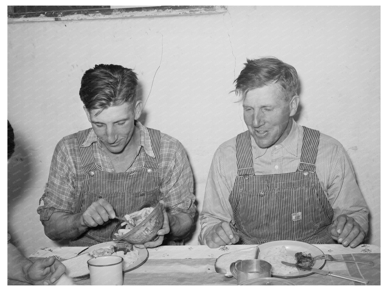 Mormon Farmers Dinner Table Box Elder County Utah 1940