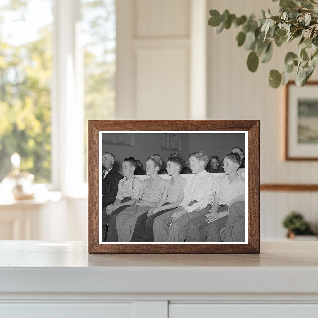Young Priests in Mendon Utah August 1940 Vintage Image