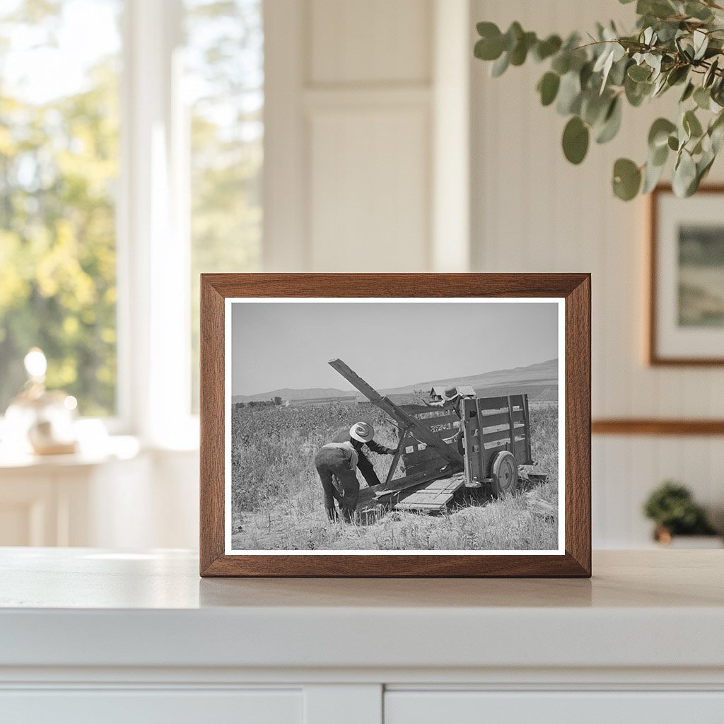 1940 Farm Security Administration Ditcher Unloading in Utah
